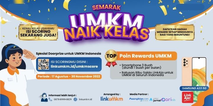 Semarak UMKM Naik Kelas Bagi Bagi Voucher Pasangiklan.com